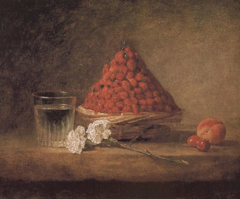 Jean Baptiste Simeon Chardin With wild strawberry basket oil painting image